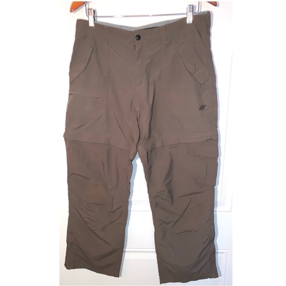 Eastern Mountain sports olive green cargo pants convert to shorts size 12 short
